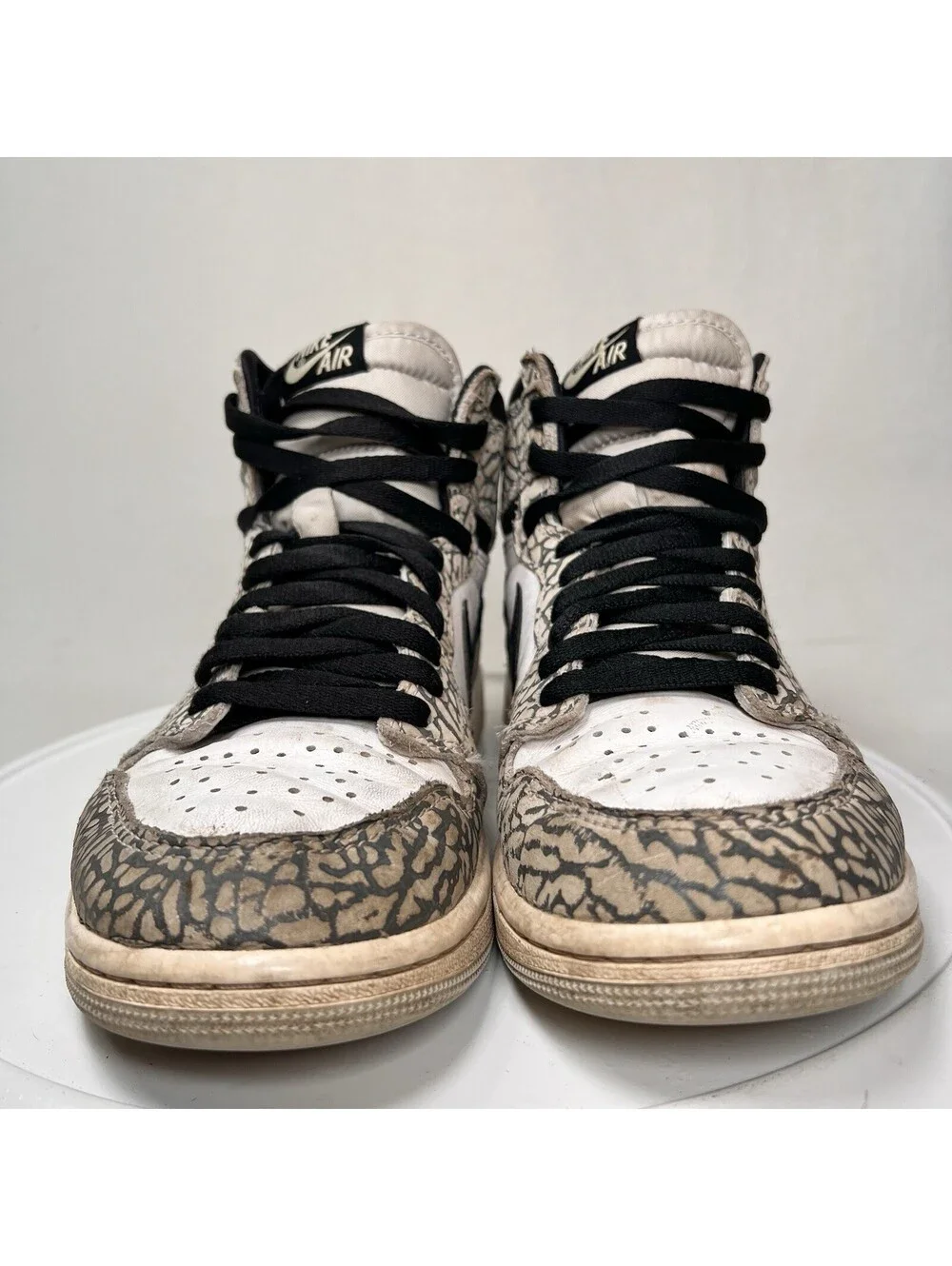 Air Jordan 1 Retro High OG White Cement Men’s Size 8.5 - Pre-Owned
